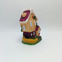 Villa Büyük Ev Figürü-Bordo-Teraryum Malzemesi