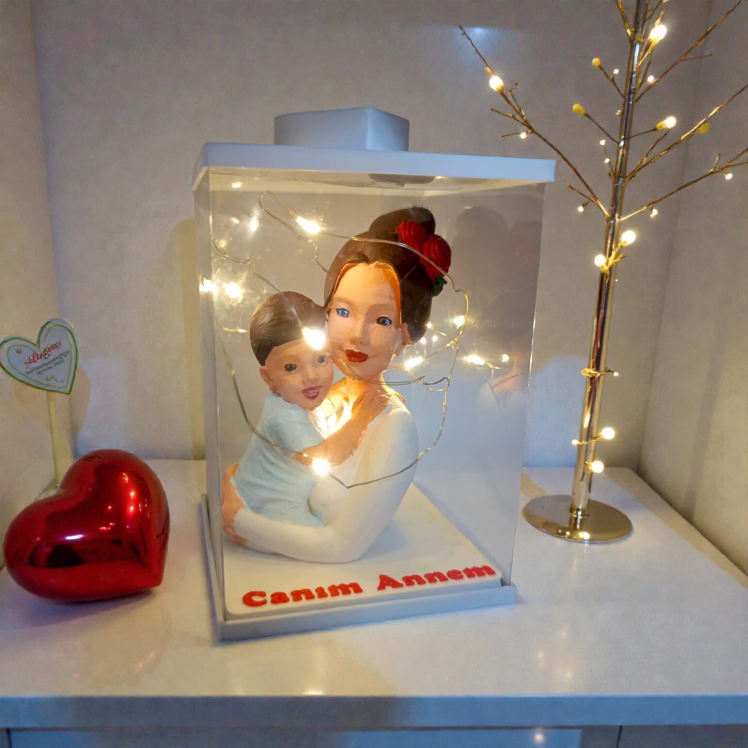 Işıklı Canım Annem Biblo (Kutulu)