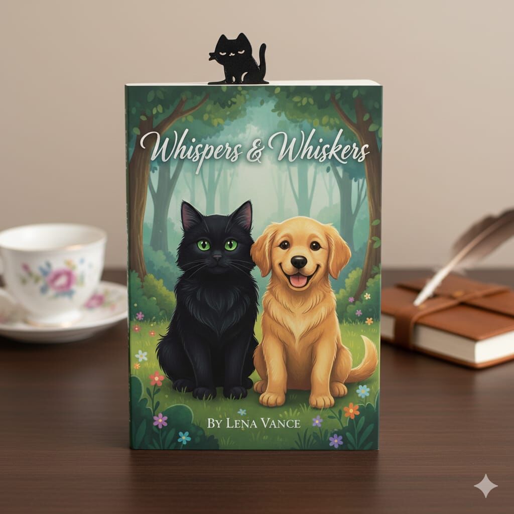 Kara Kedili Kırmızı Çubuklu - Kitap Ayracı