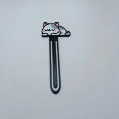 Pembiş Miskin Kedi - Kitap Ayracı