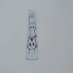 3 lü minnak kediler -Kitap Ayracı