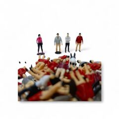 Ölçek İnsanlar 4 cm-10 lu