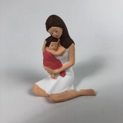 Çocuklu Anne Küçük ( Beyaz ) - Teraryum Malzemesi