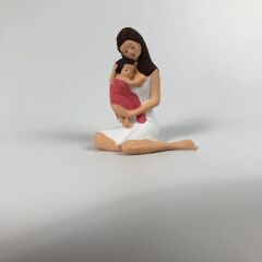 Çocuklu Anne Küçük ( Beyaz ) - Teraryum Malzemesi