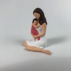 Çocuklu Anne Küçük ( Beyaz ) - Teraryum Malzemesi