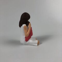 Çocuklu Anne Küçük ( Beyaz ) - Teraryum Malzemesi