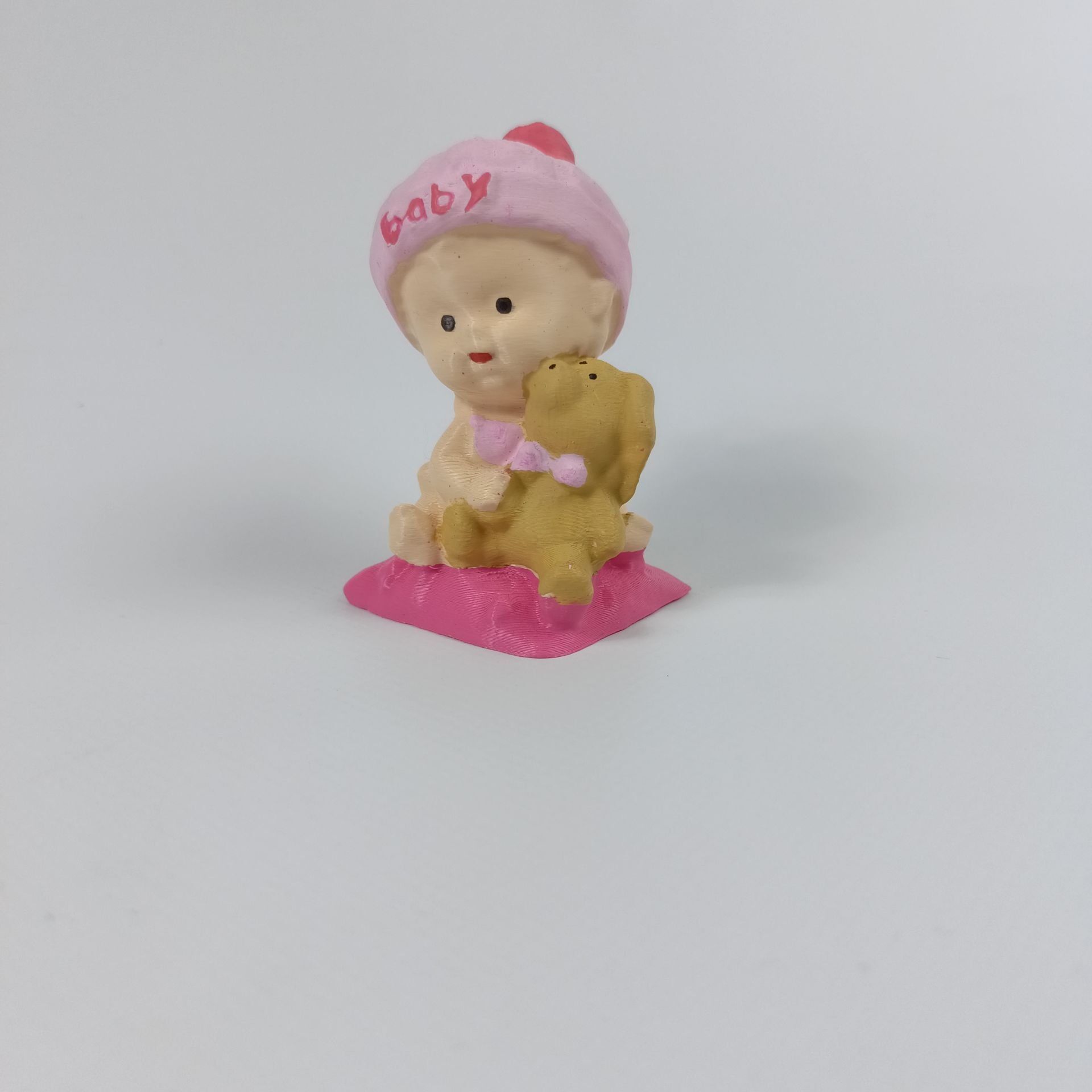 Yastıklı Bebek Küçük - Pembe- Teraryum Malzemesi