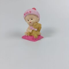 Yastıklı Bebek Küçük - Pembe- Teraryum Malzemesi