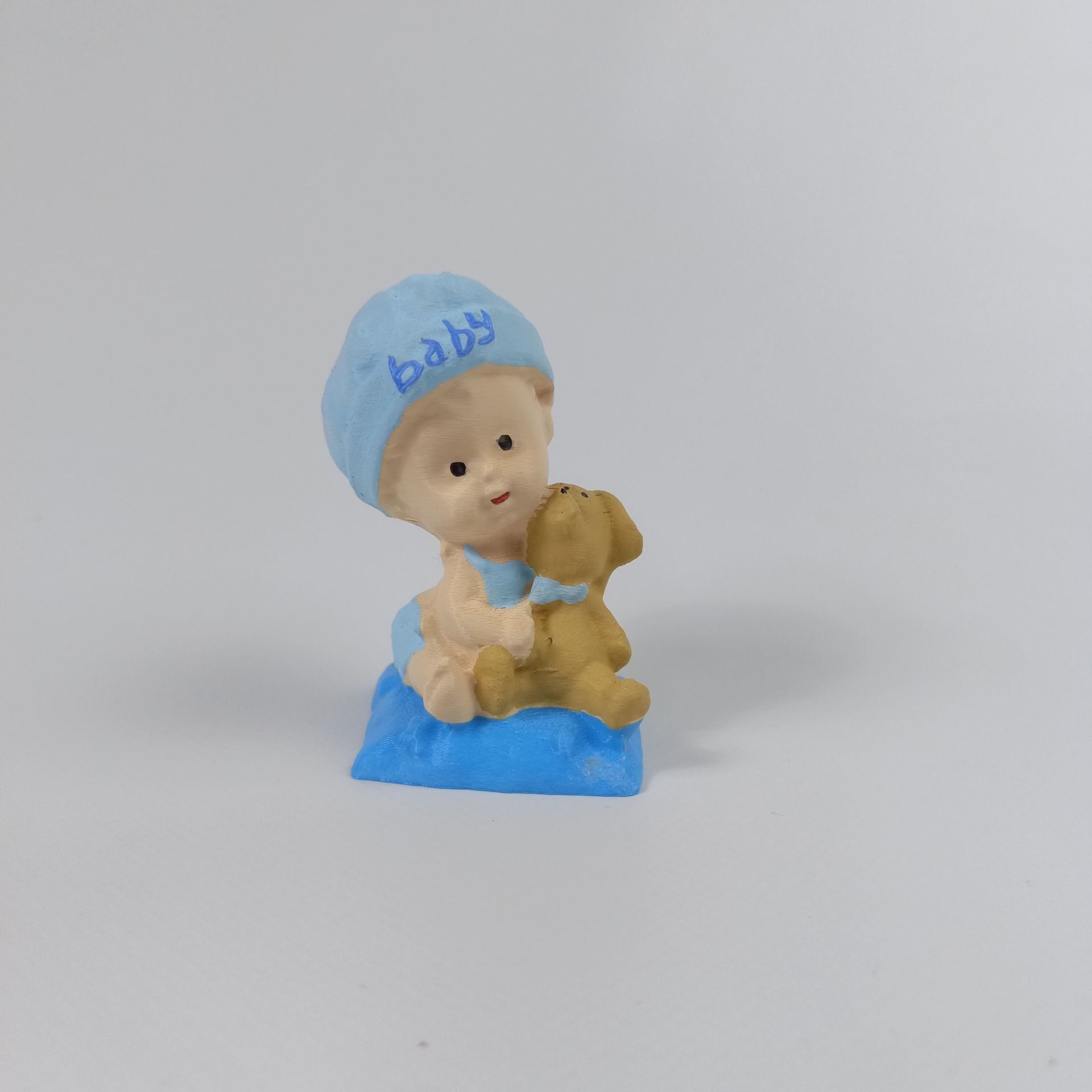 Yastıklı Bebek Küçük - Mavi- Teraryum Malzemesi