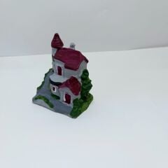 Tek Kubbeli Ev -Gri- Teraryum Malzemesi