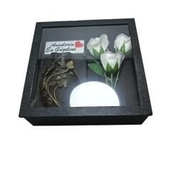 Anneler Günü Hediyesi Güllü Vazo Seti-Siyah