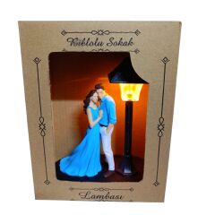 Minyatür Sokak Lambalı Sevgililer