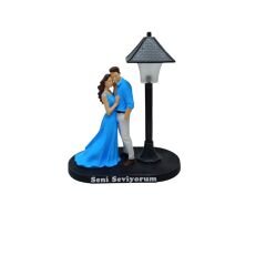Minyatür Sokak Lambalı Sevgililer