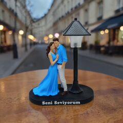 Minyatür Sokak Lambalı Sevgililer
