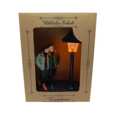 Minyatür Sokak Lambalı -Yürüyen Çift