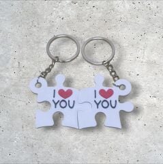 Puzzle Çift Anahtarlık