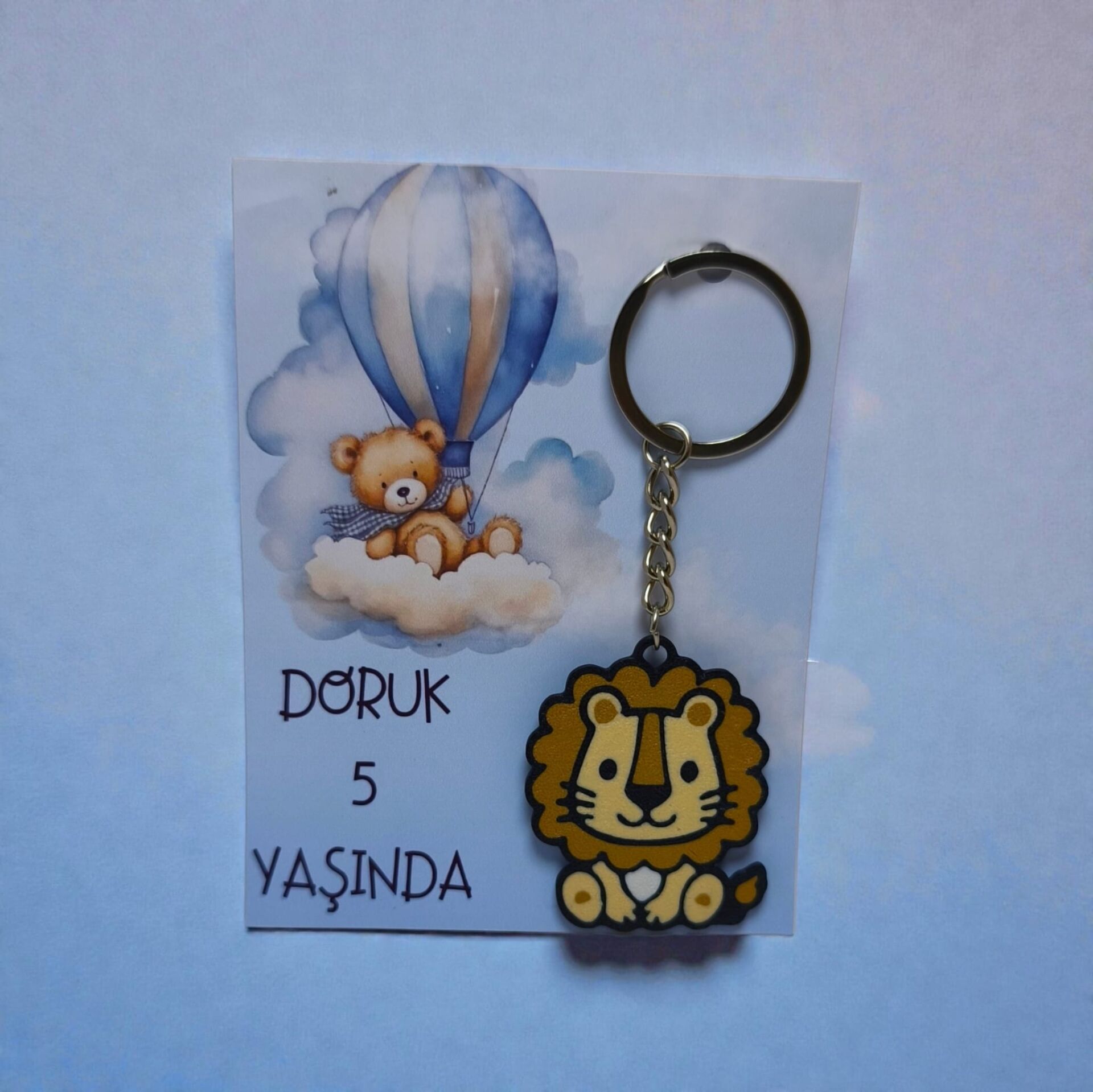 Doğum Günü  Hediyelik-Aslan Anahtarlık-10 lu