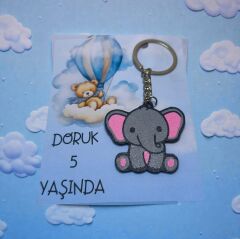 Doğum Günü  Hediyelik -Fil Anahtarlık-10 lu