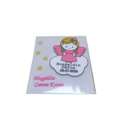 Yenidoğan Kız Bebek Hediyelik -Melek Kız Magnet-20 li