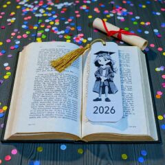 2026-Mezuniyet-Kız-Kitap Ayracı 10 lu