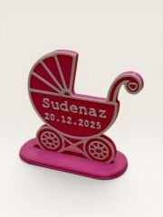 Yenidoğan -Bebek Arabalı Hediyelik -Pembe(20 Lİ)