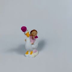 Şapkalı Leylekli Bebek - Teraryum Malzemesi