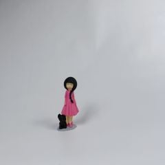 Köpekli Kız Pembe - Teraryum Malzemesi