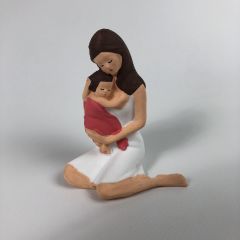 Çocuklu Anne  ( Beyaz ) - Teraryum Malzemesi