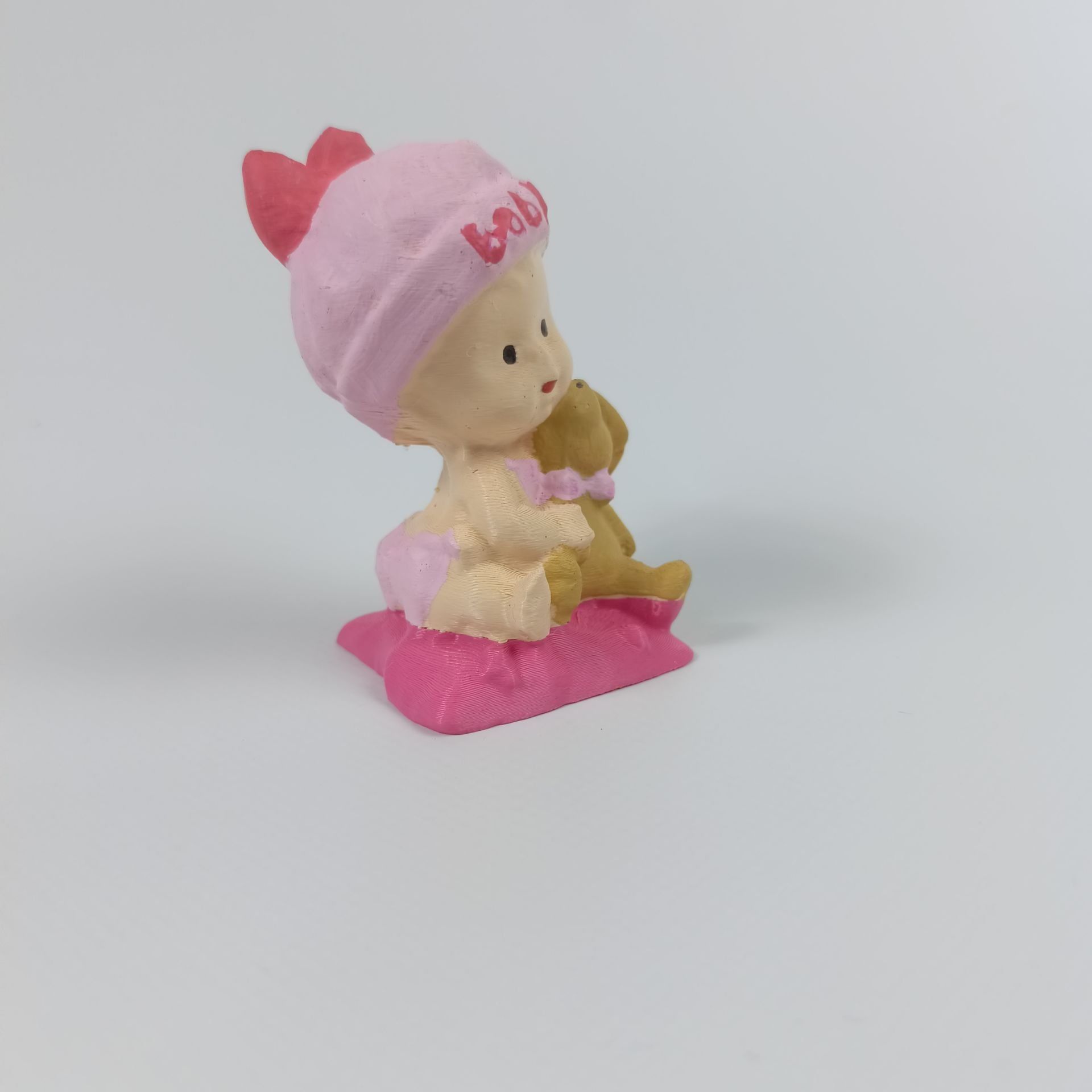 Yastıklı Bebek Pembe Teraryum Malzemesi